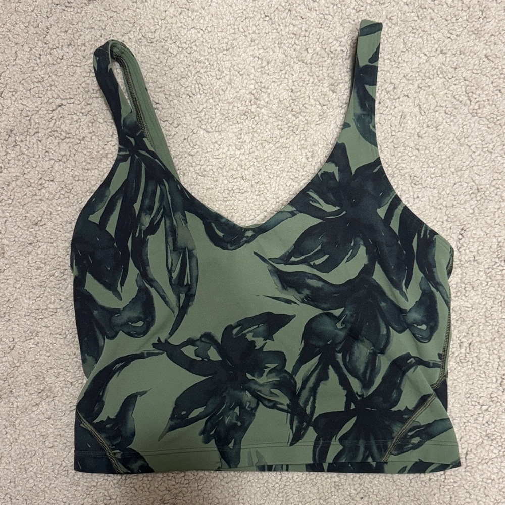 Lululemon Align Tank Top
Botanical Bloom Green Twill Multi Size 6
